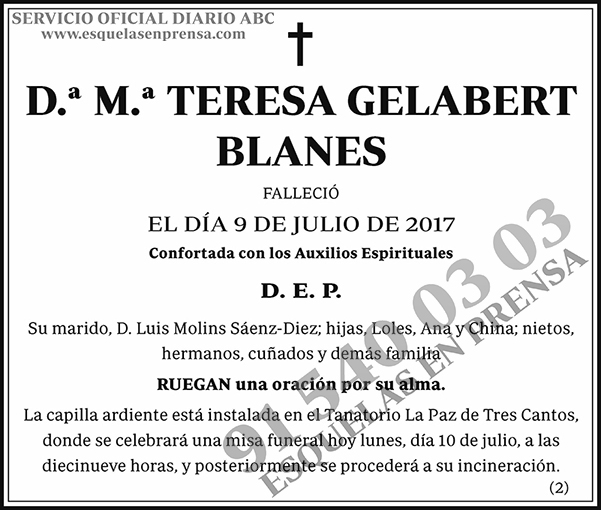 M.ª Teresa Gelabert Blanes